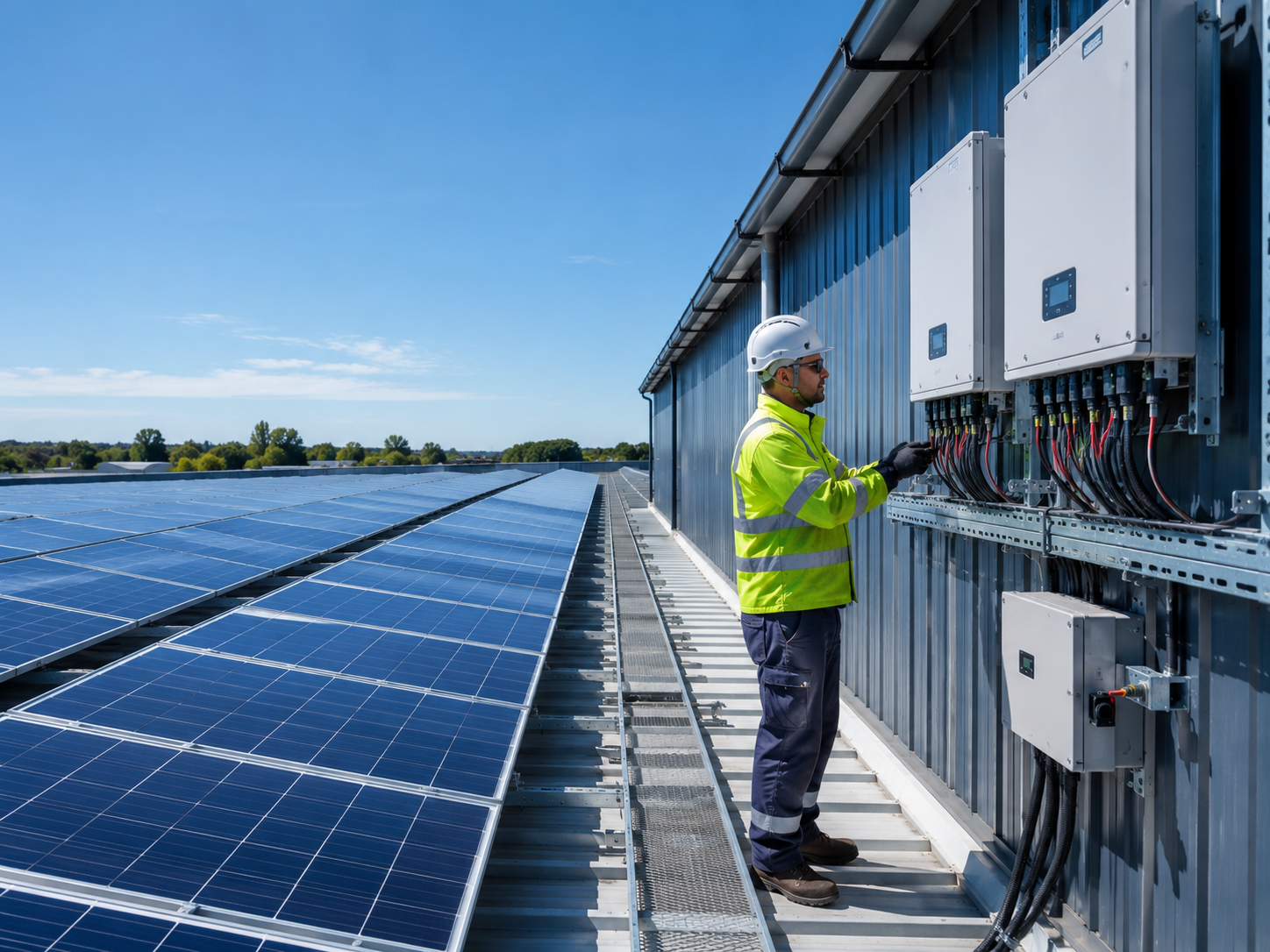 Panouri fotovoltaice - instalații electrice